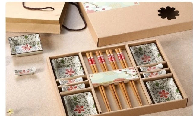 Clássico Chinês Talheres Set, Presente De Casamento, Talheres, Sushi Dish, Louça, Pauzinhos, Chopstick Rack, Dragão, Prato