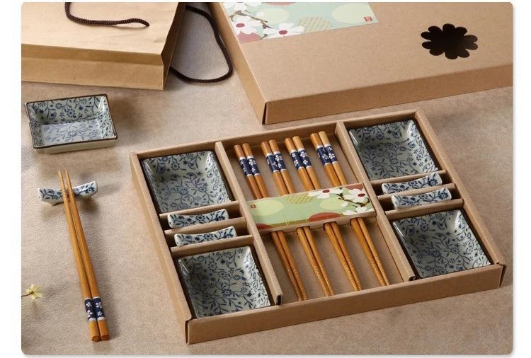 Clássico Chinês Talheres Set, Presente De Casamento, Talheres, Sushi Dish, Louça, Pauzinhos, Chopstick Rack, Dragão, Prato