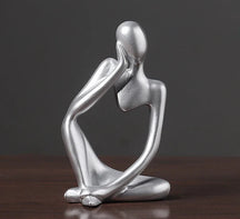 Estatueta Abstrata de Yoga - Elegância Nórdica para Decoração