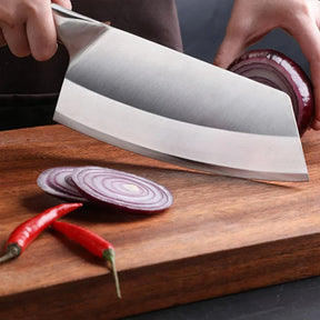 Aço inoxidável Carne Cleaver Slicing Faca, Laser Damasco Padrão, Cortar carne, Chef de cozinha, Faca de açougueiro, Cabo de madeira