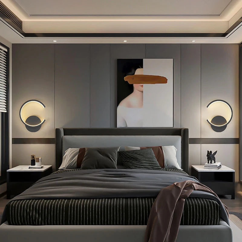 Lâmpada de parede luxuosa moderna do metal, estilo simples nórdico, candelabro criativo, sala de estar, restaurante, corredor, luz interior da decoração