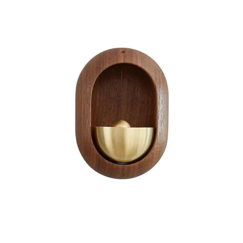 Sinos de vento de madeira sem fio campainha da porta entrada sino de vento decorativo para abertura de casa decorações penduradas
