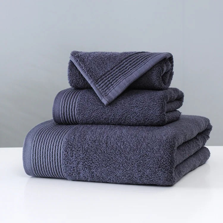 Super Absorvente Egípcio Algodão Conjunto De Toalha De Banho, Toalha De Rosto De Luxo, Secagem Rápida, Super Macio Pano De Esporte, 72x150, 3Pcs